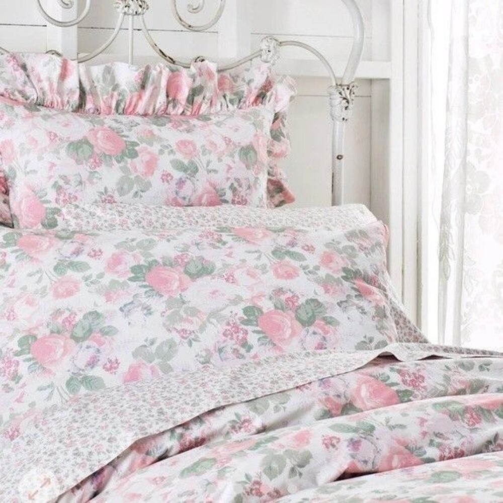 Loveshackfancy palm beach pink floral duvet cover twin XL